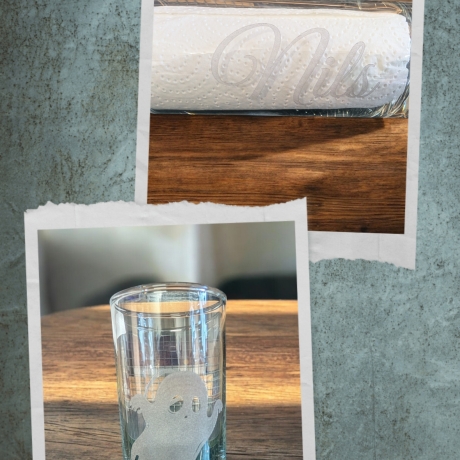 Longdrinkglas mit Gravur