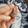 Makramee Kette • Jugendstil Schmuck • Boho Edelstein Kette