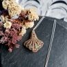 Makramee Kette • Jugendstil Schmuck • Boho Edelstein Kette