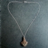 Makramee Kette • Jugendstil Schmuck • Boho Edelstein Kette