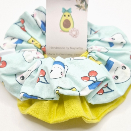 Handmade Haargummi (2Stück) Reisbällchen XL/ Sunny XL 