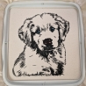 NEU Stickdatei Golden Retriever Welpe Muffin Hund 
