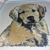 NEU Stickdatei Applikation Golden Retriever Muffin