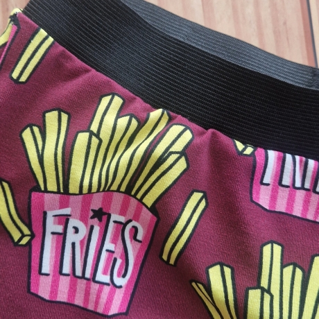Damen, Mädchen Panty, Pommes, Fries, superbequem, handmade