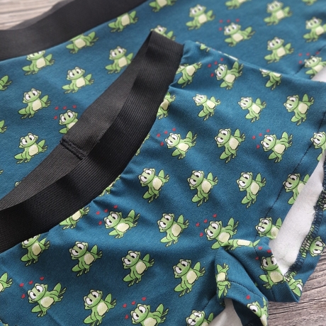 Damen, Mädchen Panty, Liebe, Frösche, superbequem, handmade