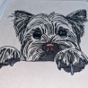 NEU Stickdatei Yorkshire Terrier Welpe Hund Cindy