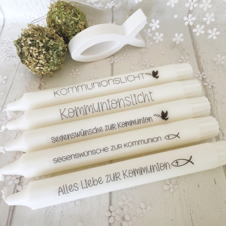 Kommunion * Kommunionskerze * Gastgeschenk * Personalisierbar