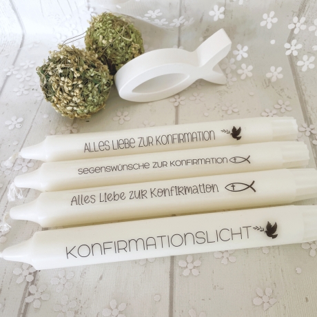Konfirmation * Konfirmationskerze * Geschenk * Personalisierbar