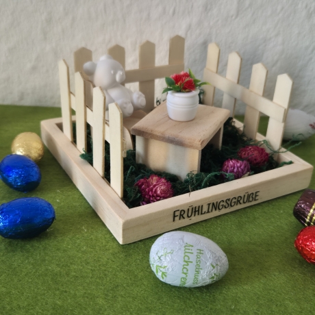 Frühlingsset aus Holzelementen