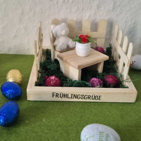 Frühlingsset aus Holzelementen