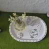 Frühlingsset mit Schmetterling und Blumen