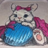 NEU Stickdatei Applikation Hase Darina Osterei