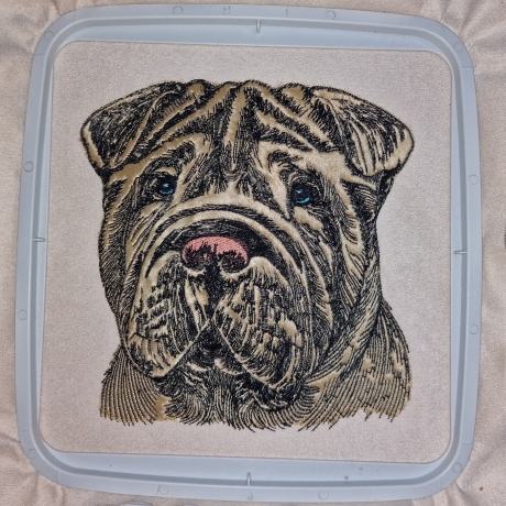 NEU Stickdatei Applikation Shar Pei Harper LunaChild