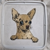 NEU Stickdatei Applikation Chihuahua Aage realistisch