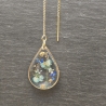 Einzigartiger Blütenschmuck - Ohrringe aus 18karat vergoldung