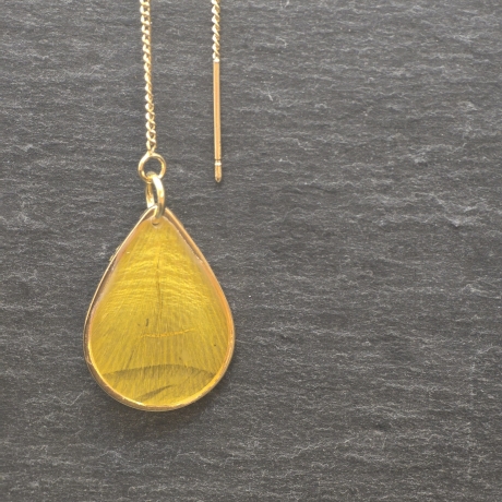 Einzigartiger Blütenschmuck - Ohrringe aus 18karat vergoldung