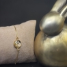 Armband mit Blüten 18k vergoldet/ Edelstahl/Sterling Silber 