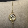 Armband mit Blüten 18k vergoldet/ Edelstahl/Sterling Silber 