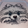 NEU Stickdatei Pomeranian Lou Welpe Zwergspitz Hund