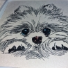 NEU Stickdatei Pomeranian  Lou LIGHT Hund realistisch