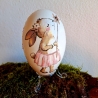 Osterei Ei Gänseei Ostern Hase Handarbeit Unikat Kunsthandwerk