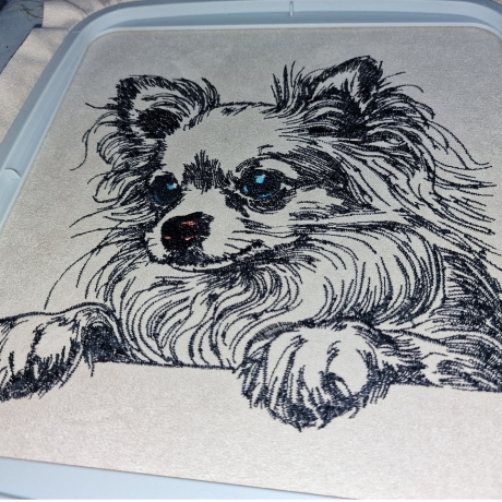 NEU Stickdatei Chihuahua Kim Hund realistisch