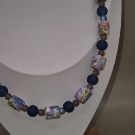 Polymer Clay Perlenkette 