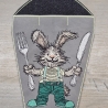 hungriger Hase - 11.76x12.12 cm