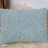Kissen Seepferdchen flieder Punkte Plüsch mint & Namen W1589