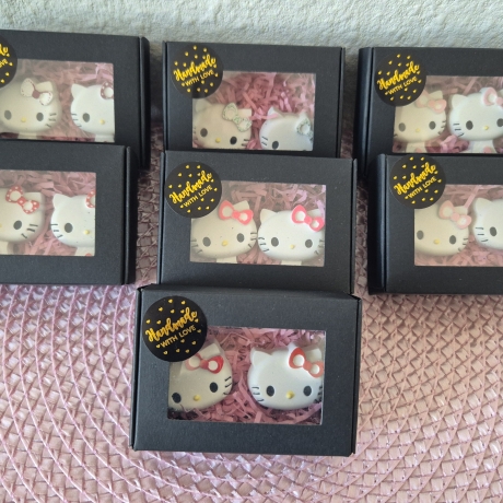 Kleine Geschenkboxen mit Hallo Katzi