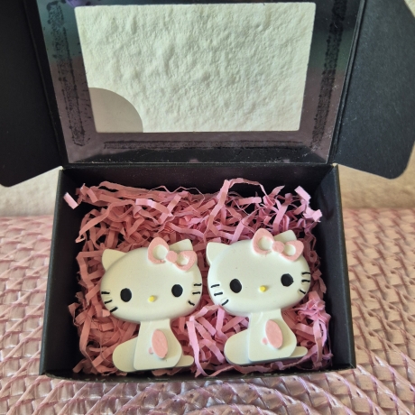 Kleine Geschenkboxen mit Hallo Katzi