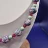 Polymerclayperlen mit Blümchen