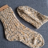 Socken Gr. 44/45 helle Farben handgestrickt