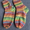 Socken  Gr. 36/37 handgestrickt bunt