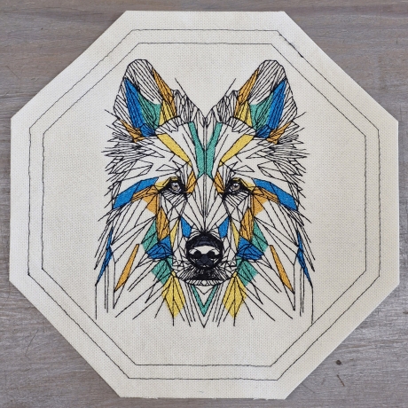 Weißer Schweizer Schäferhund - 12.76 x 15.68 cm
