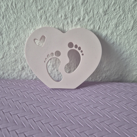 Herz mit Babyfüschen 