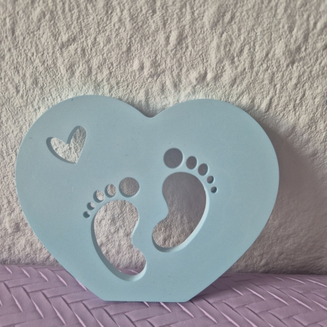 Herz mit Babyfüschen 