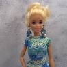 Buntes Puppenkleid und Zubehör für 1:6 Puppen (Barbie, Steffi)