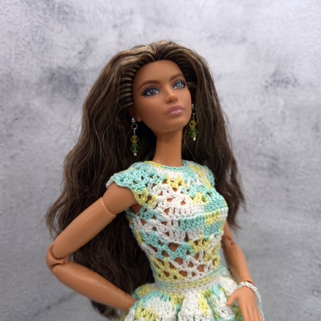 Kleid für Puppen (Barbie, Steffi), grün