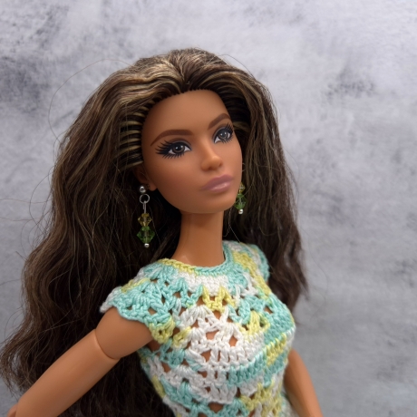 Kleid für Puppen (Barbie, Steffi), grün
