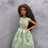 Kleid für Puppen (Barbie, Steffi), grün