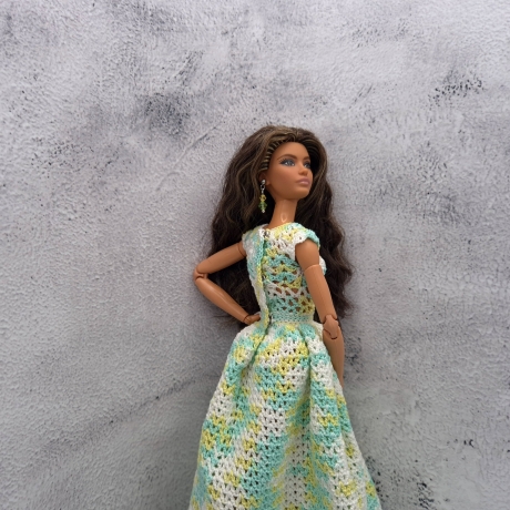 Kleid für Puppen (Barbie, Steffi), grün
