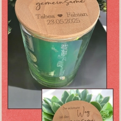 Vorratsglas mit Gravur