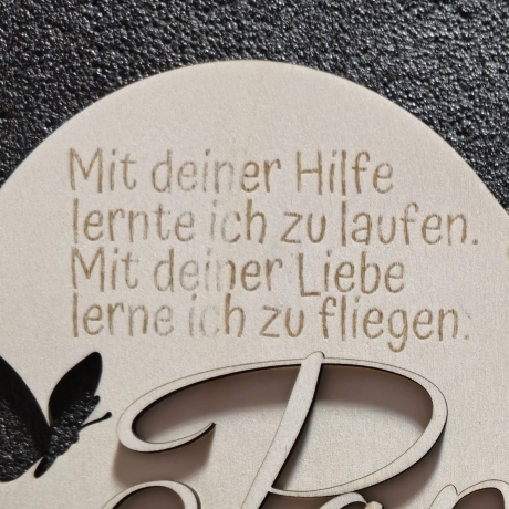 Aufhänger in Herzform – besonderes Geschenk für Mama oder Papa.