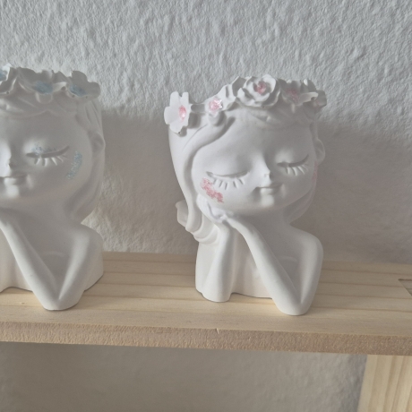 Vase Mädchen Kopf
