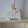 Camper mit Kerzenhalter