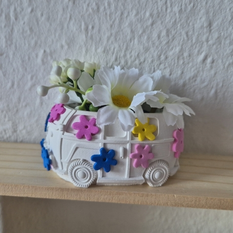 Vintage Bus - Flower Power