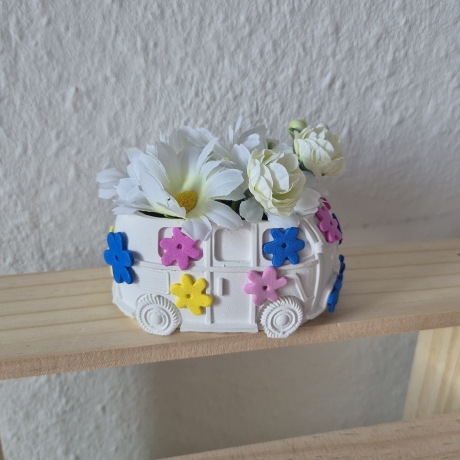 Vintage Bus - Flower Power