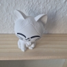 Katzenfigur mit großem Kopf