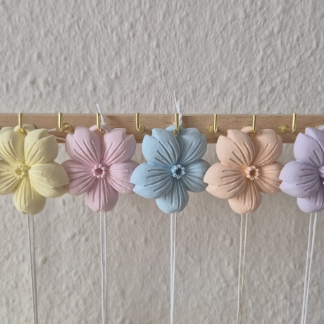 Kirschblüten in verschiedenen Farben
